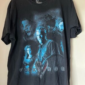 2014 vikings tv promo shirt 100% cotton lg